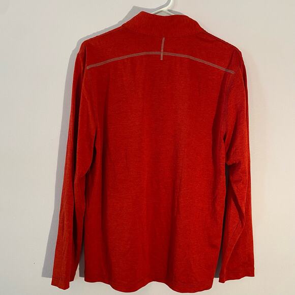 NFL Team Apparel Men's size Medium Kansas City Chiefs Red Quarter Zip Pullover - Picture 5 of 7